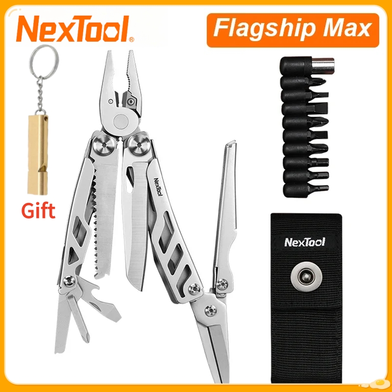 Edc Everyday Carry Knives - NexTool Flagship MAX 14-IN-1 EDC 多機能プライヤーはさみ鋸歯定規アウトドアキャンプサバイバル折りたたみマルチツール