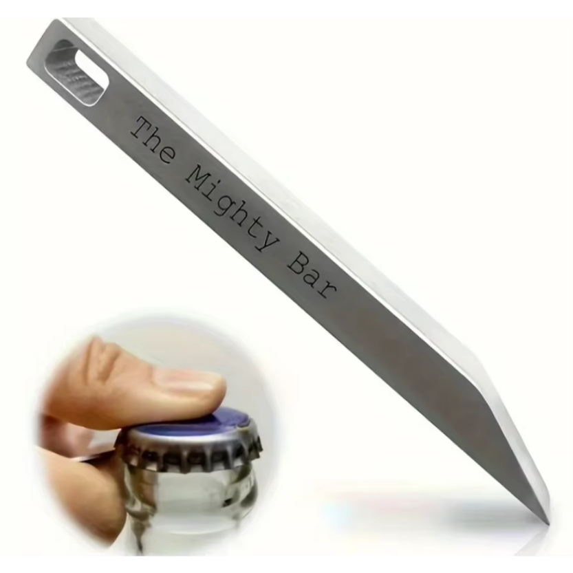Edc Everyday Carry Knives - マイティバーポケットナイフ＆ボトルオープナー - 高耐久ステンレススチールキーホルダー、日常持ち運び用EDCマルチツール
