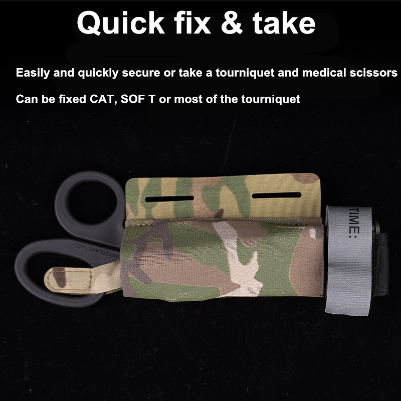 Edc Carry Kit - 小型EMTキットアクセサリーホルダー、EDC緊急ポーチ応急処置モールバッグ小型マルチカムエアガンギアハンティング