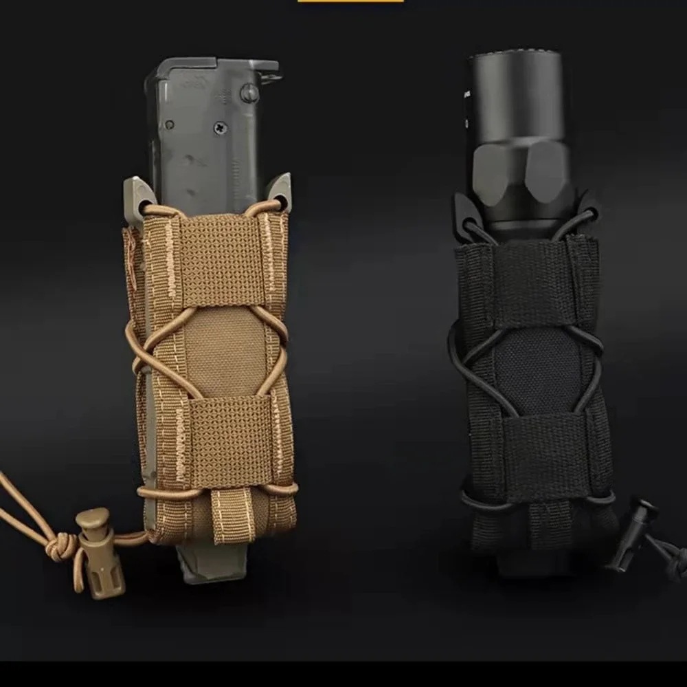 Edc Carry Holster - 9 ミリメートルピストルシングルマガジンポーチ Molle ミニ Mag ホルスター