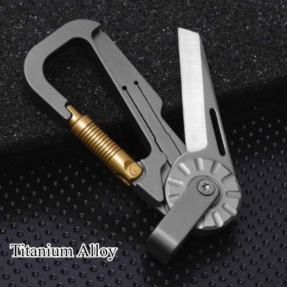 Edc Car Carry - 新しいミニチタン合金キーホルダー車のペンダント小さなナイフ、持ち運びに便利、EDC Express 小さなナイフ