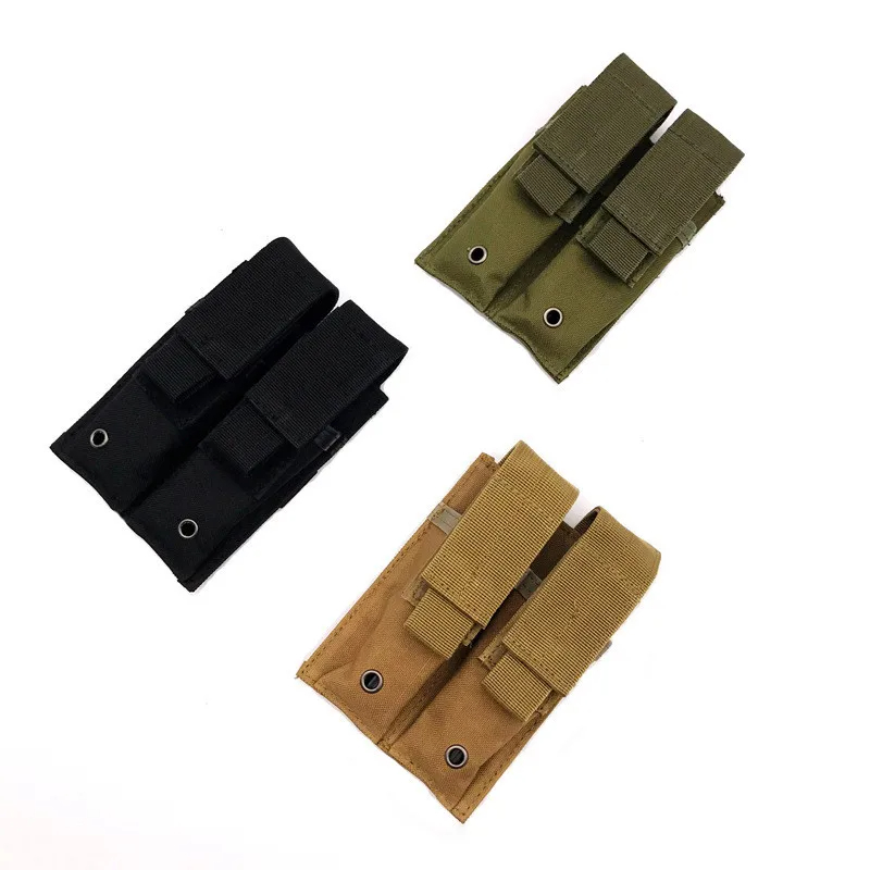 Edc Carry Kit - 2つの戦術的なポーチ,狩猟と屋外のポケット,ライフル,ポーチ,懐中電灯ケース