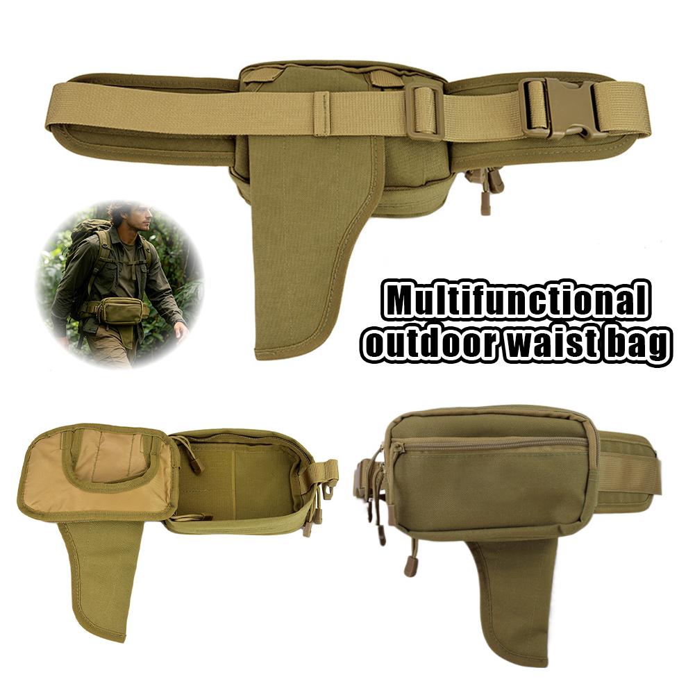 Edc Carry Holster - 盗難防止隠しキャリーウエストパック、男性女性用EDCカジュアルファニーパック、隠しホルスターポケット付きアウトドアトラベルベルトバッグ