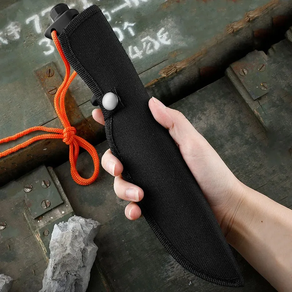 Edc Carry Fixed Blade - アウトドアEDC固定刃高硬度ストレートナイフ多目的キャンプ・サバイバルツール（ジャケットに装着可能）