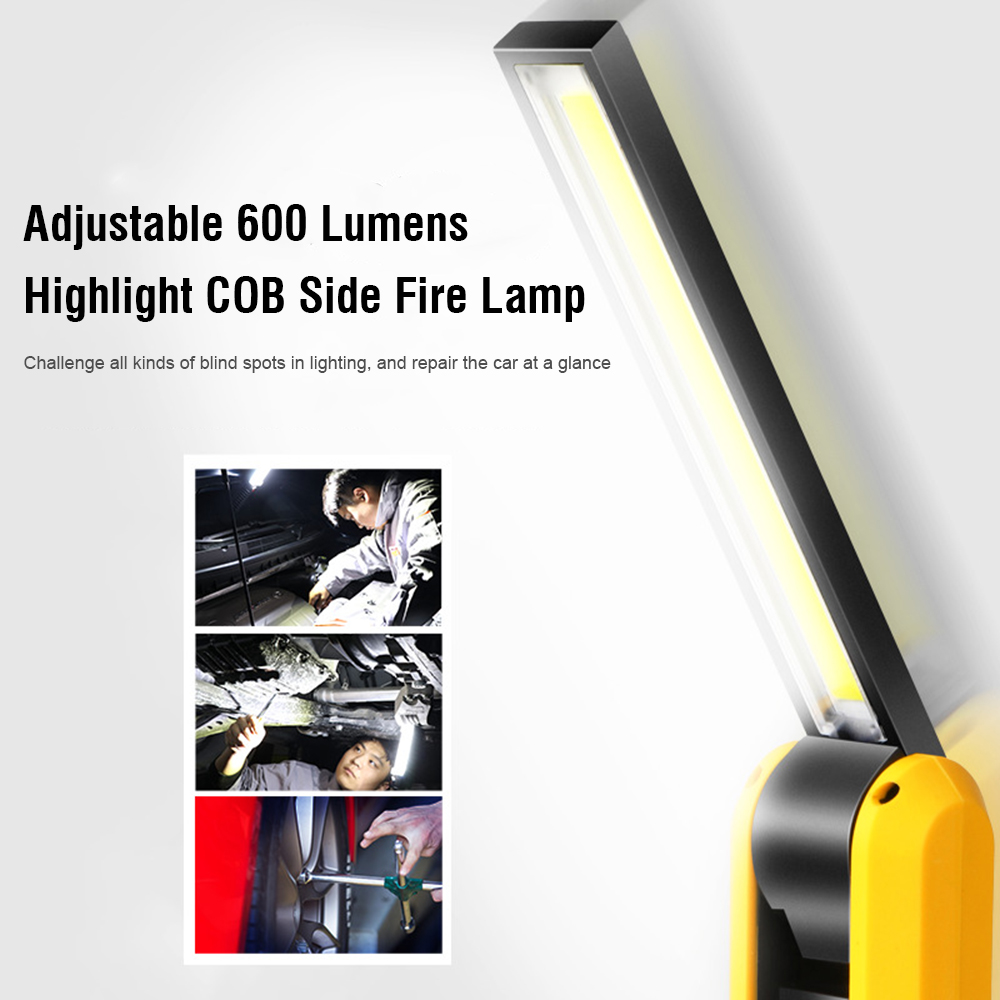 Edc Car Carry - D2 懐中電灯 EDC マグネット付き作業灯ライト車 LED 懐中電灯検査ランプ底マグネット付き回転可能なフック作業灯