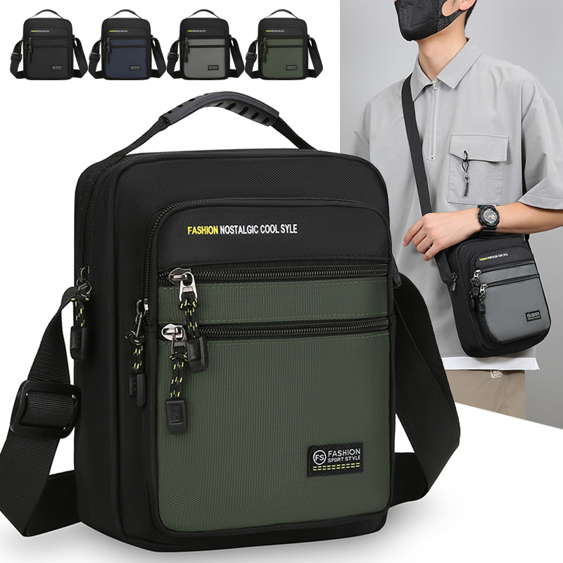 Edc Carry Bag - 新しいファッションオックスフォードメンズクロスボディバッグシングルショルダーバッグ大容量収納バッグファッションマルチポケットビジネスクロスボディバッグ