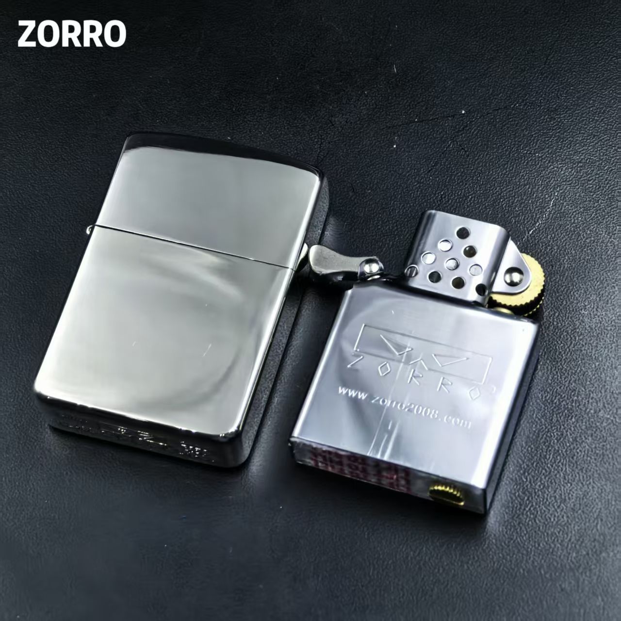 Lighter Insert Zippo - ZORRO 新しい 910S ニッケルシルバー 1941 燃料ライター、厚いアーマーライター、タバコアクセサリー、男性へのギフト