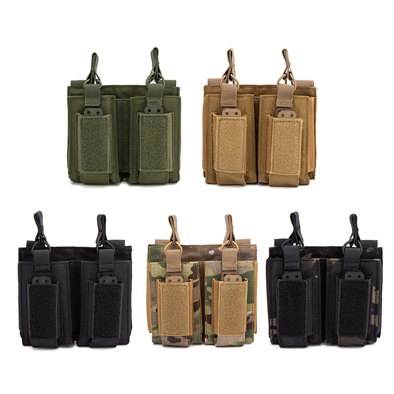 Edc Carry Holster - M4 M14 M16 MOLLE対応 ダブルマガジンポーチ オープン