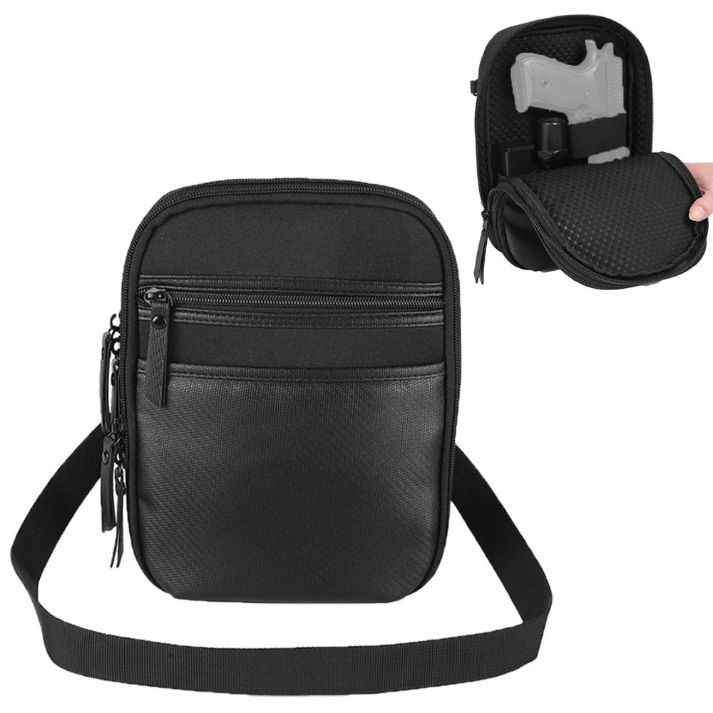 Edc Carry Holster - 戦術的な銃バッグ隠しキャリーハンドガンバッグショルダーストラップバッグカートリッジ収納EDCケース狩猟キャンプ用銃ホルスター付き