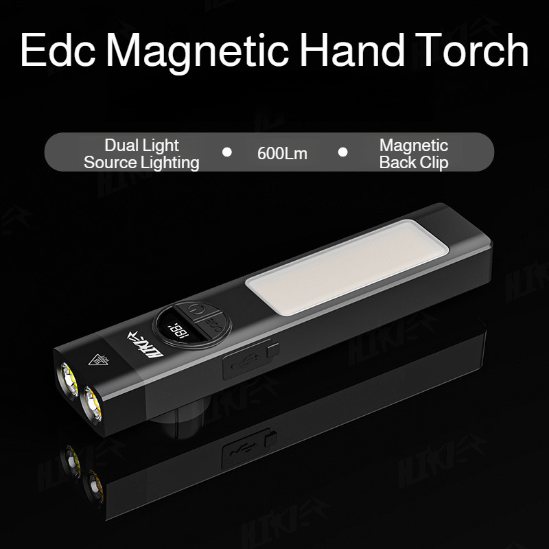Edc Car Carry - 多機能懐中電灯デュアル光源 EDC ポータブルワークライト超薄型充電式車屋外冒険家ストロボライトイン