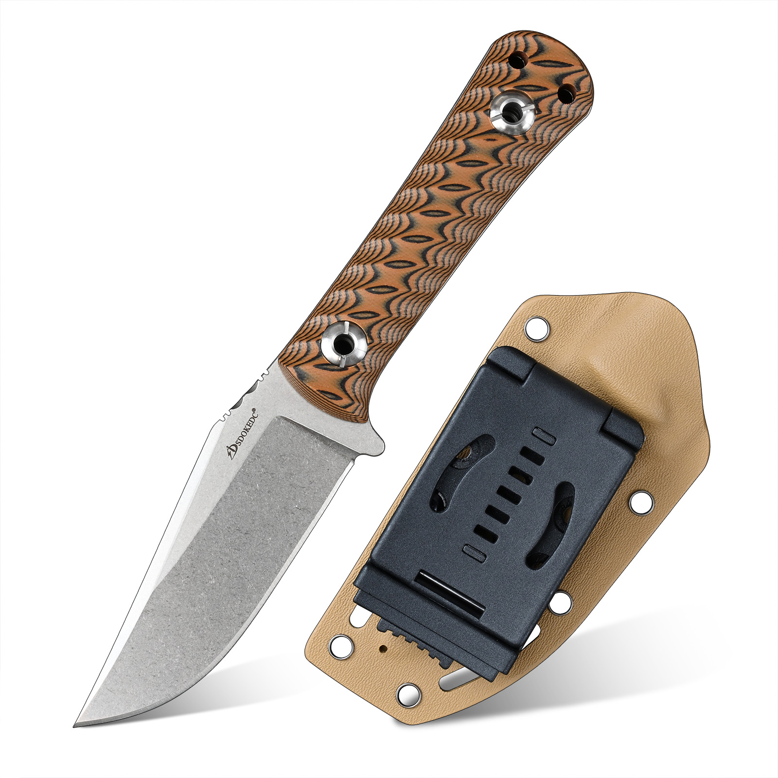 Edc Carry Fixed Blade - SDOKEDC ポータブル EDC キャリーカッター ハンドツール、キャンプ、バックパッキング、アウトドア活動に最適なファッションメンズギフト