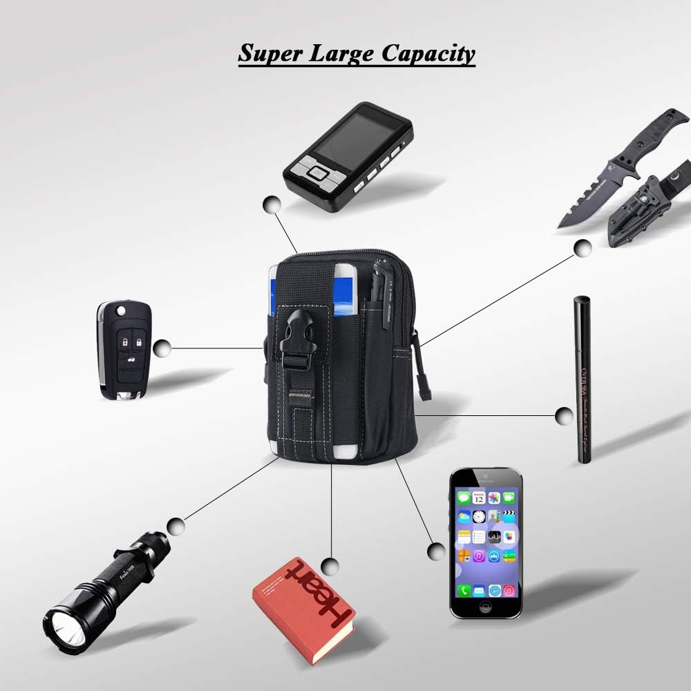 戦術的なモールベルトポーチ軍事ウエストバッグ EDC ツール - Edc Deep Carry のレビューと価格