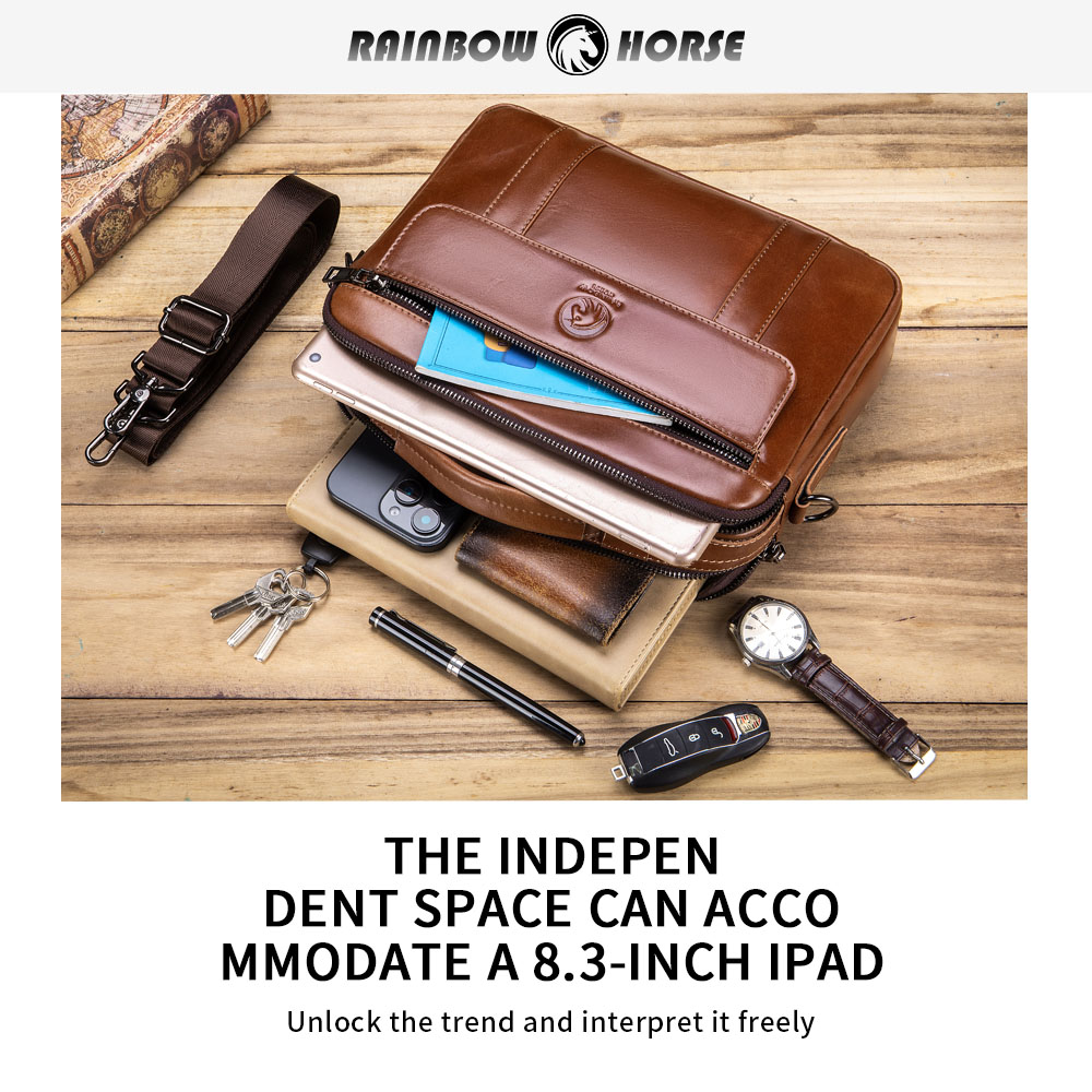 新しいメンズミニクロスボディバッグ、レザーバッグ、メンズテク - Edc Carry Bag のレビューと価格