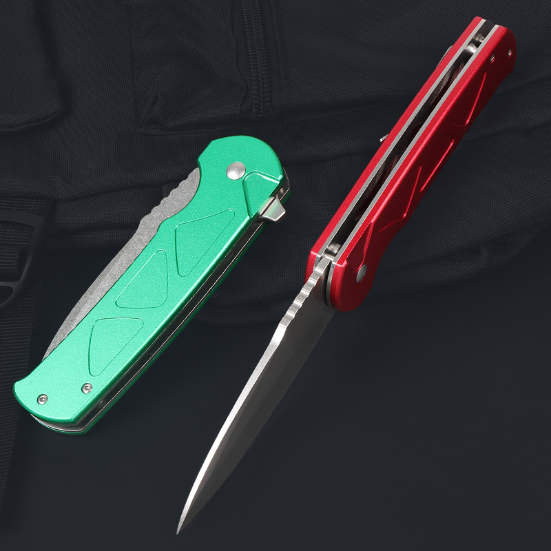 7CR13ステンレス鋼製折りたたみナイフ、アルミスチール製ハ - Everyday Carry (Edc) Knife のレビューと価格