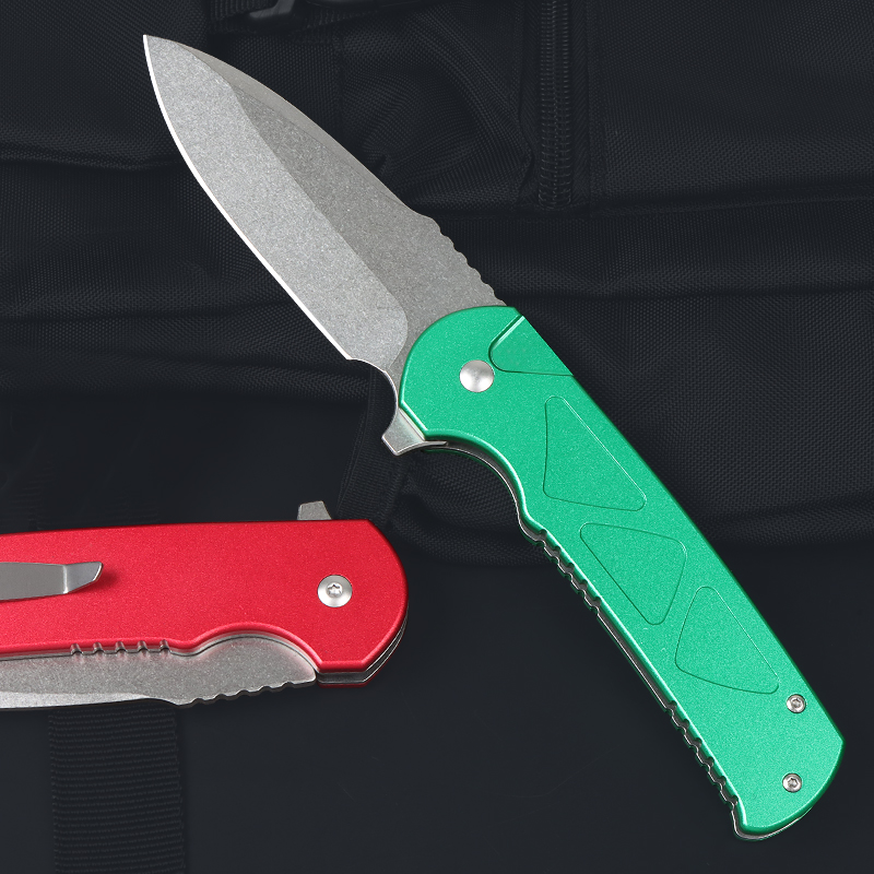 7CR13ステンレス鋼製折りたたみナイフ、アルミスチール製ハ - Everyday Carry (Edc) Knife のレビューと価格