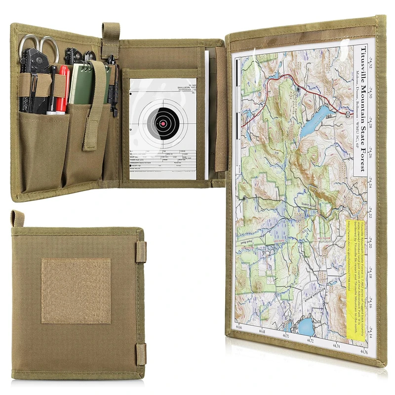 戦術地図収納バッグマップホルダーケース折りたたみ雑貨ポーチ  - Edc Deep Carry のレビューと価格