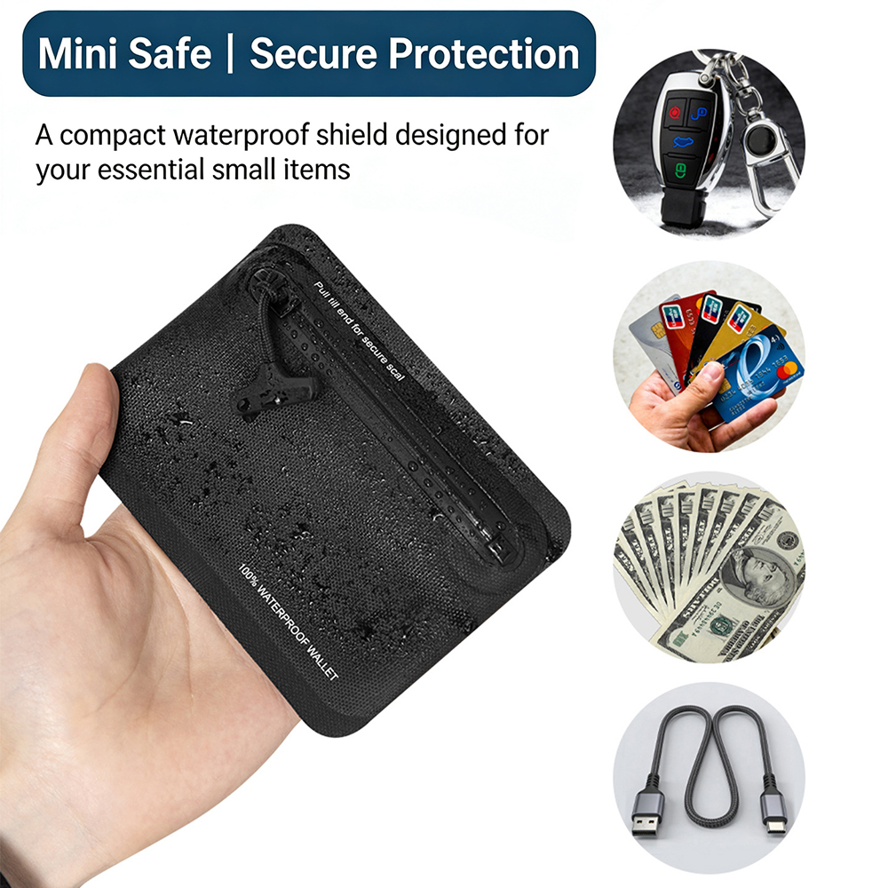 100% 防水ジッパー小銭入れ屋外軽量 EDC ポーチ男性女 - Leather Edc. Carry Pouch のレビューと価格