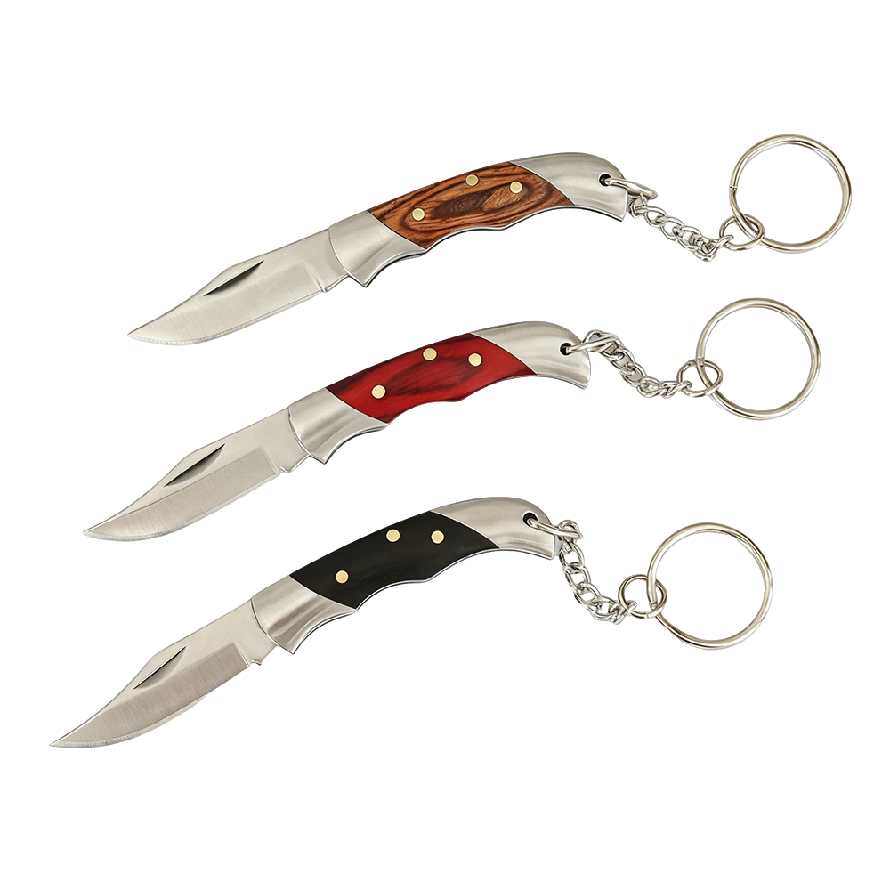 携帯用ステンレス製ミニ折りたたみナイフ、カラーウッドハンドル - Everyday Carry (Edc) Knife のレビューと価格