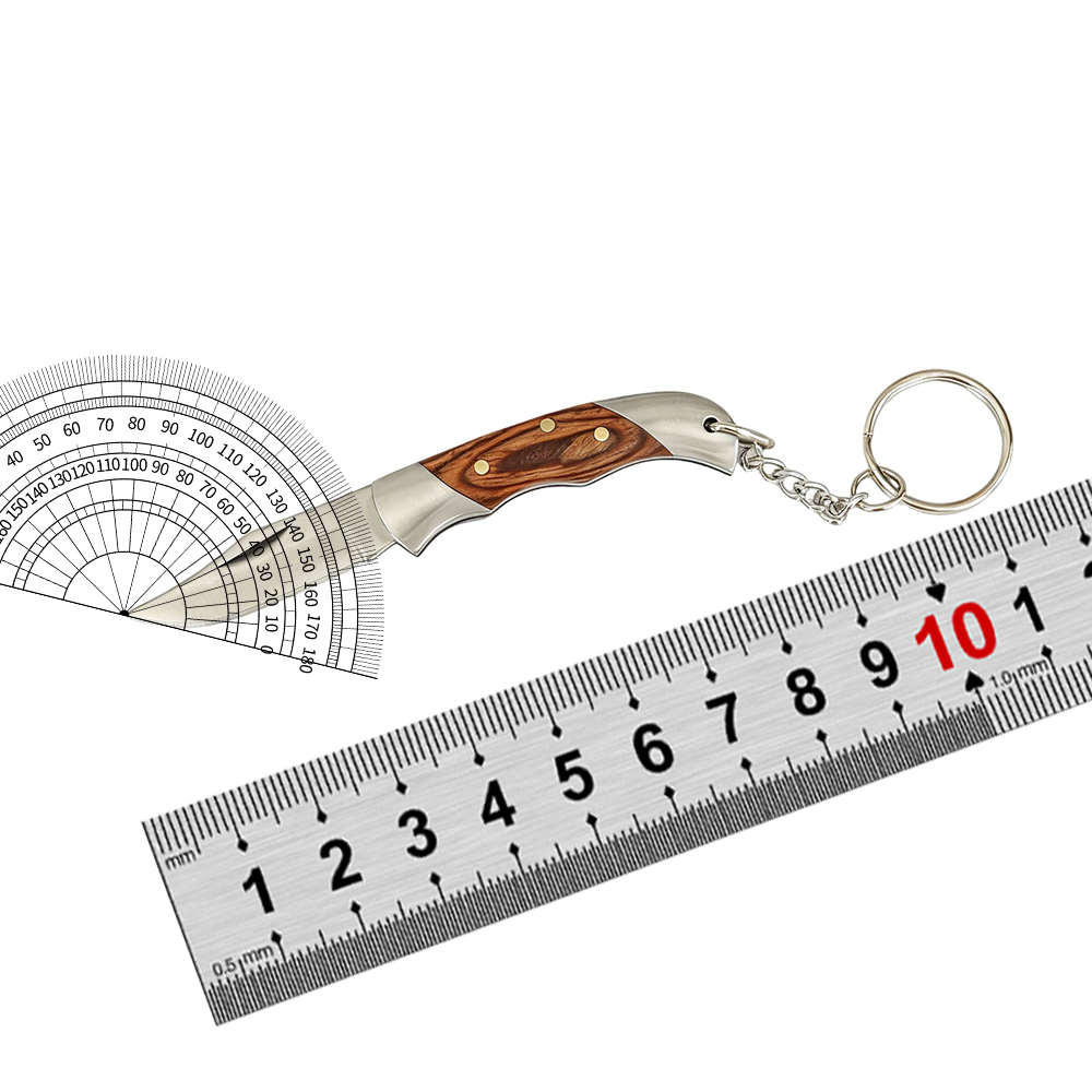 携帯用ステンレス製ミニ折りたたみナイフ、カラーウッドハンドル - Everyday Carry (Edc) Knife のレビューと価格