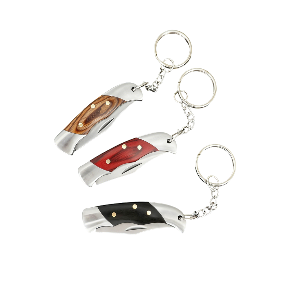 携帯用ステンレス製ミニ折りたたみナイフ、カラーウッドハンドル - Everyday Carry (Edc) Knife のレビューと価格