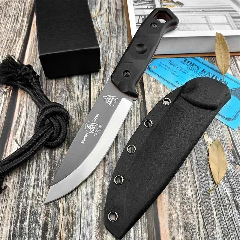 ポータブル D2 鋼固定刃アウトドアサバイバルナイフナイロン - Edc Carry Fixed Blade のレビューと価格
