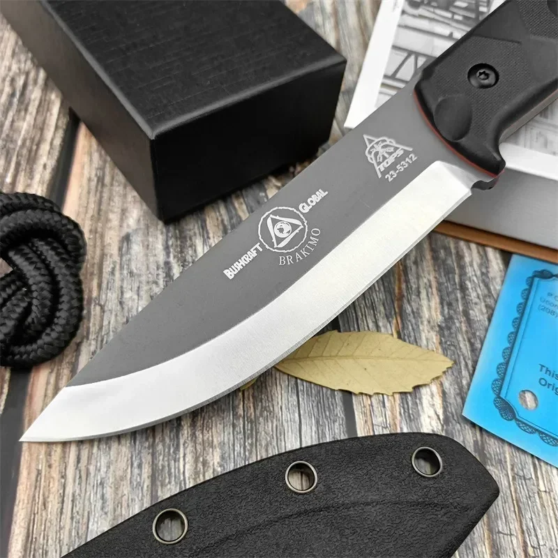 ポータブル D2 鋼固定刃アウトドアサバイバルナイフナイロン - Edc Carry Fixed Blade のレビューと価格
