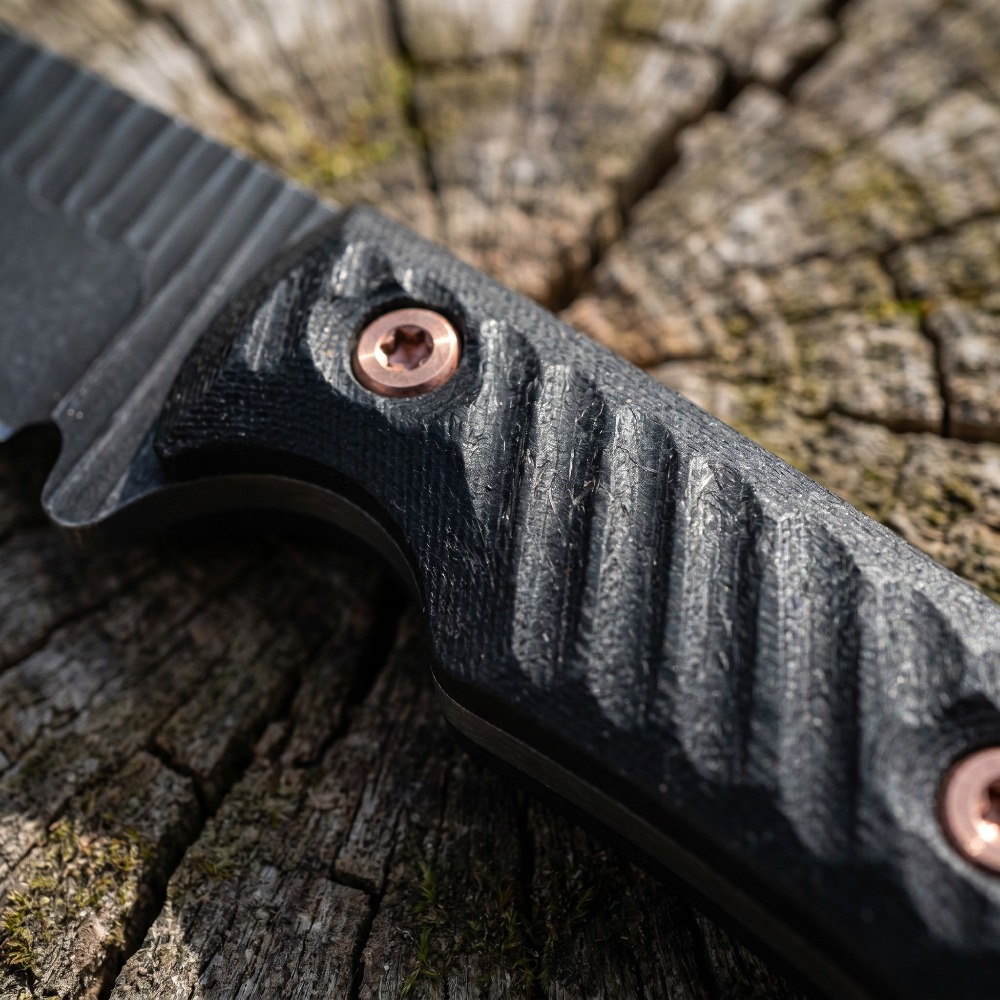 フルタングブッシュクラフトナイフ D2ブレード 滑り止めG1 - Edc Carry Fixed Blade のレビューと価格