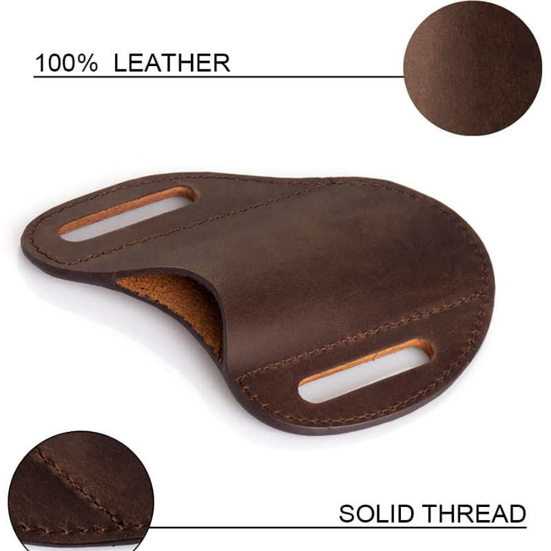 本革ケース折りたたみナイフホルダーヴィンテージ PU ナイフ - Edc Carry Holster のレビューと価格