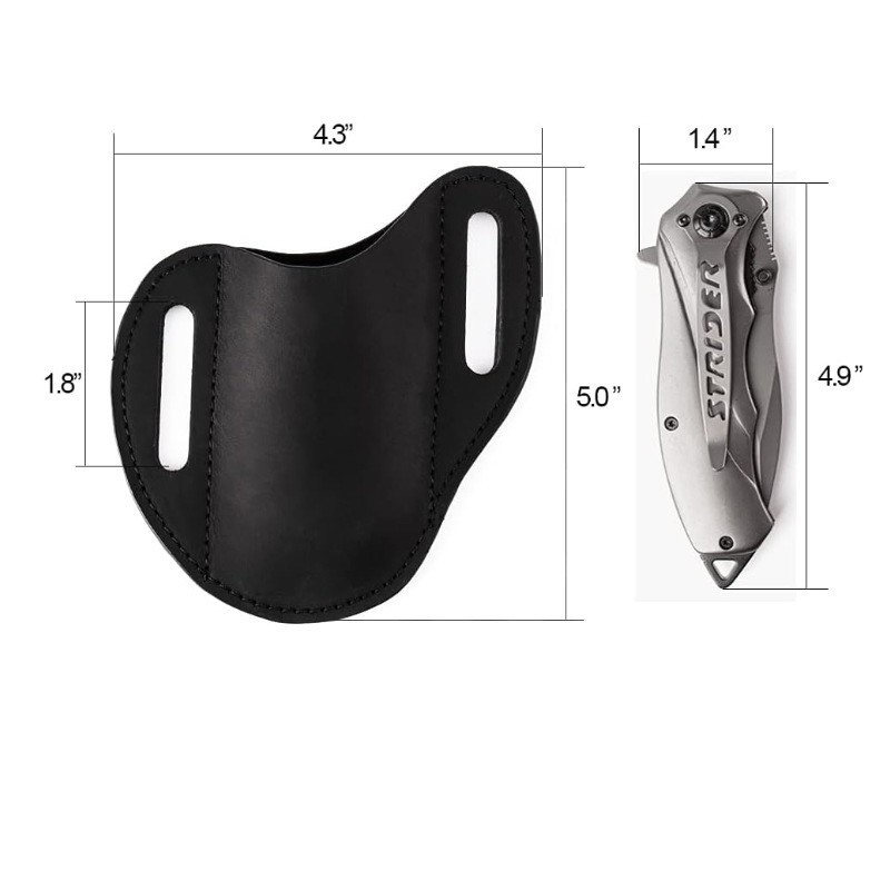 本革ケース折りたたみナイフホルダーヴィンテージ PU ナイフ - Edc Carry Holster のレビューと価格