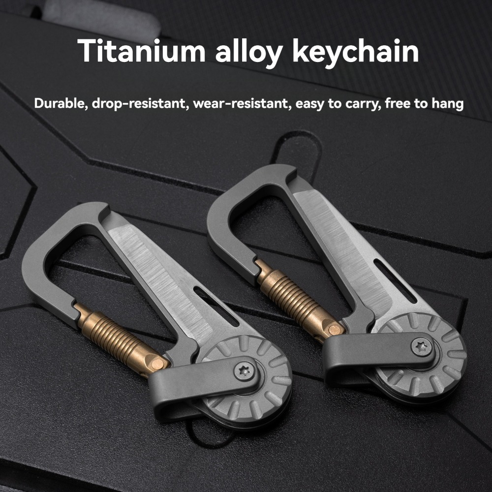 新しいミニチタン合金キーホルダー車のペンダント小さなナイフ、 - Edc Car Carry のレビューと価格