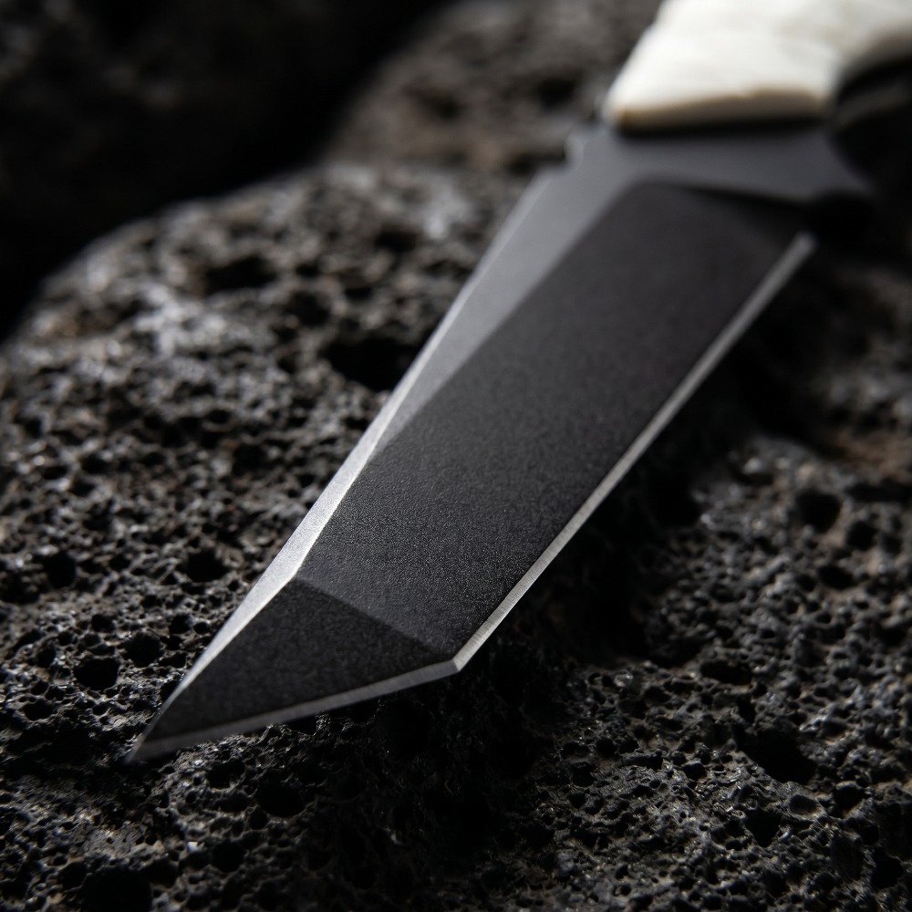 新しい固定刃ナイフ ホワイトG10ハンドル D2ブレード 取 - Edc Carry Fixed Blade のレビューと価格
