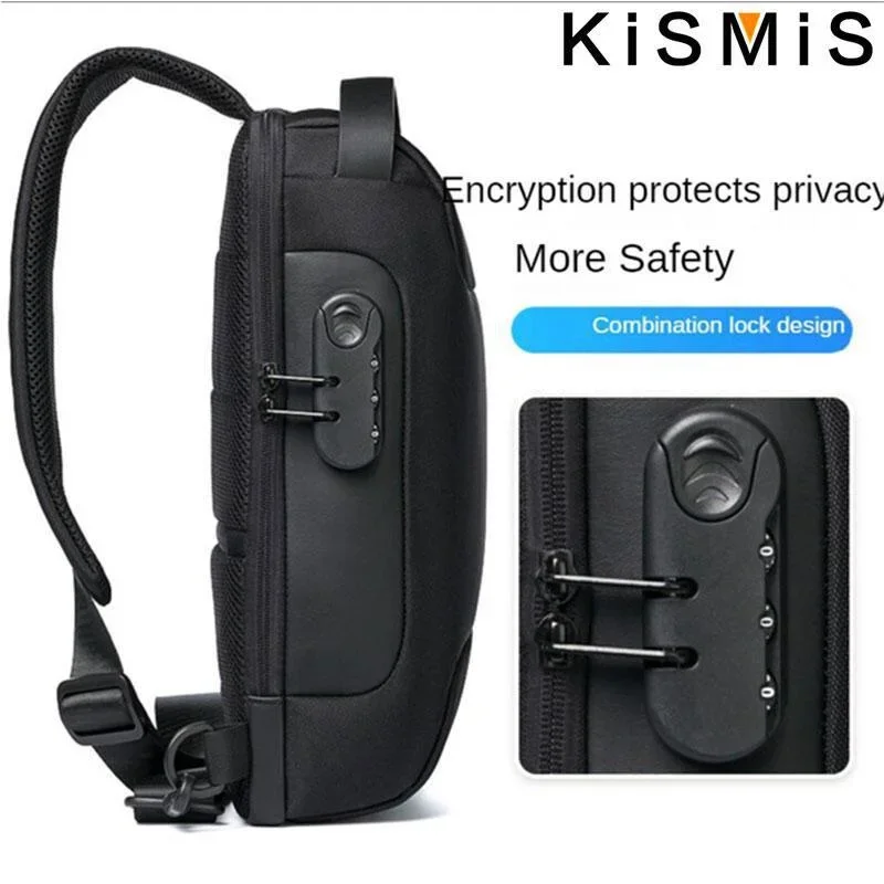 メンズクロスボディバッグ防水盗難防止USB充電ポートトラベル - Edc Carry Bag のレビューと価格