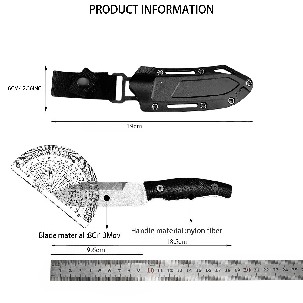 KS 1083 ブラック小型ストレートナイフ - 8Cr13 - Edc Carry Fixed Blade のレビューと価格