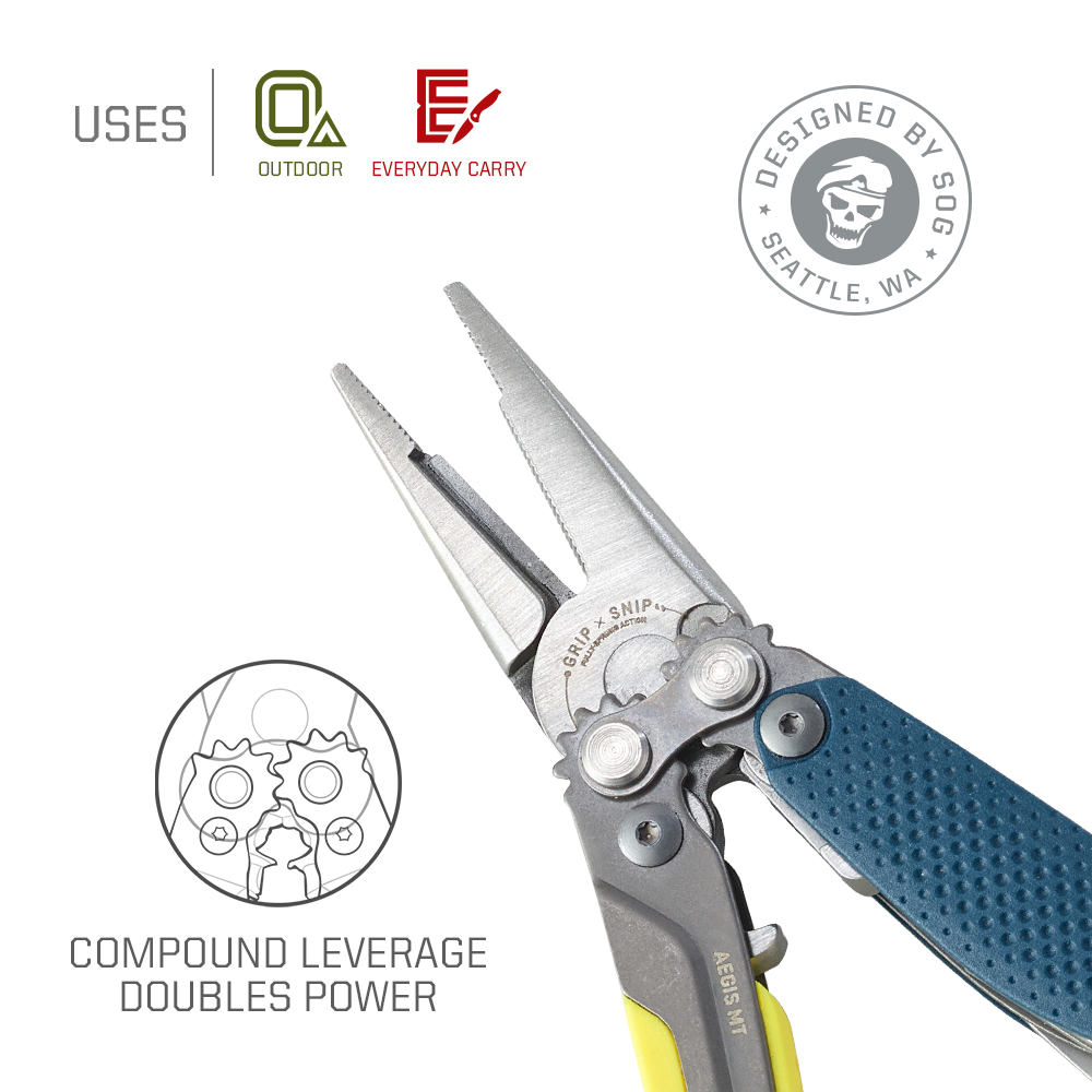 SOG 5 in 1 Aegis MT ミニポータブルマルチ - Edc Carry Pliers のレビューと価格