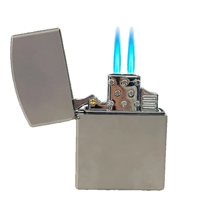チタンシェル防風ライター、真鍮オイル燃料インサートと2タービ - Lighter Insert Zippo のレビューと価格