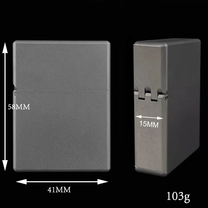 チタンシェル防風ライター、真鍮オイル燃料インサートと2タービ - Lighter Insert Zippo のレビューと価格