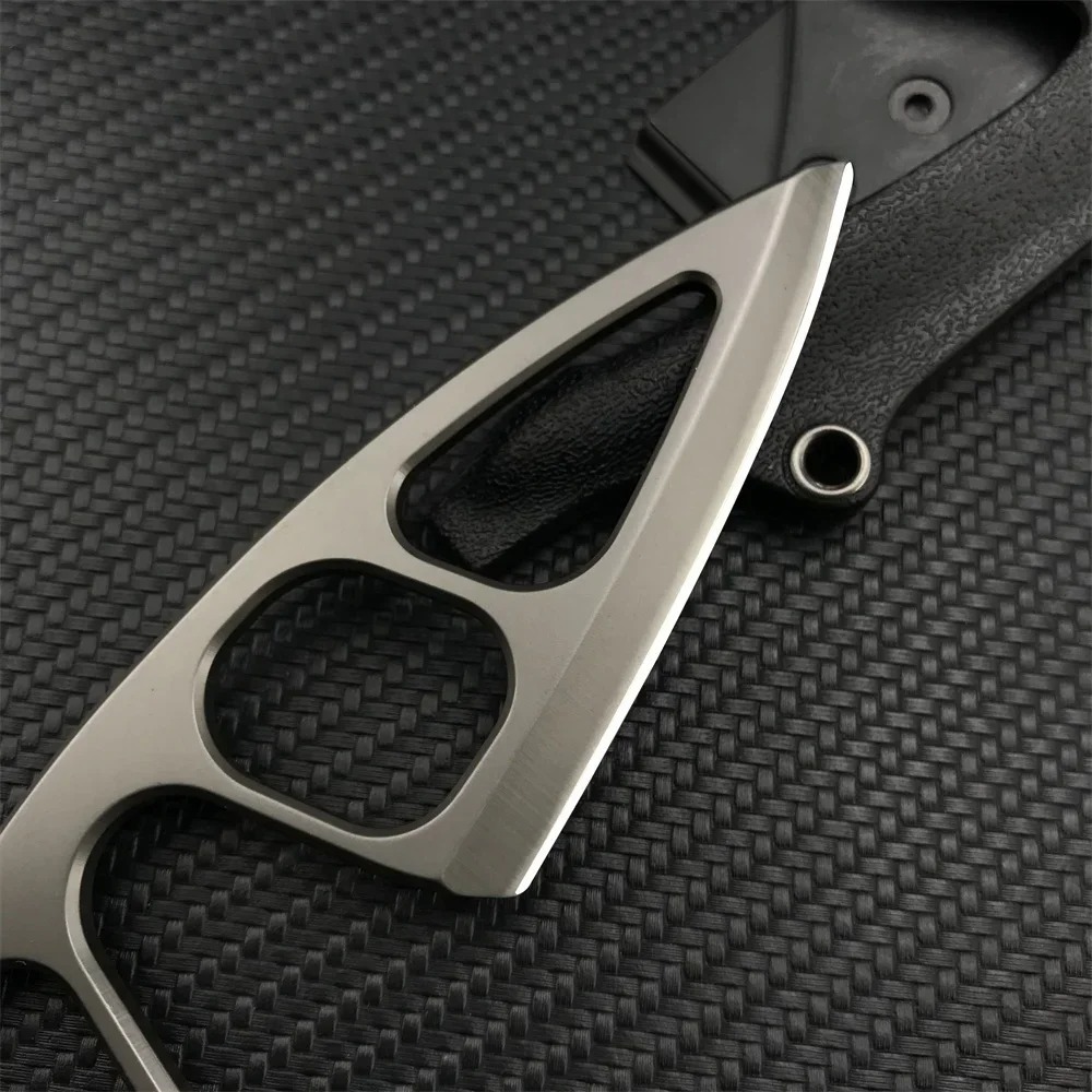 高硬度ネックナイフ 440Cブレード キデックスシース付き  - Edc Carry Fixed Blade のレビューと価格
