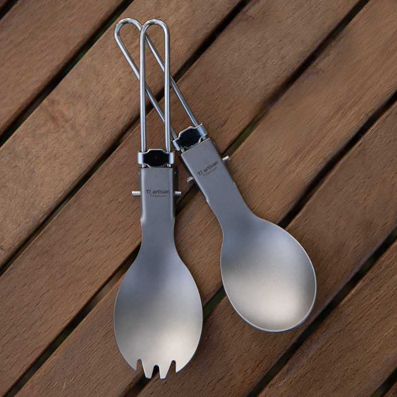 Tiartisan チタン折りたたみスプーンスポーク屋外再利 - Edc Everyday Carry Knives のレビューと価格