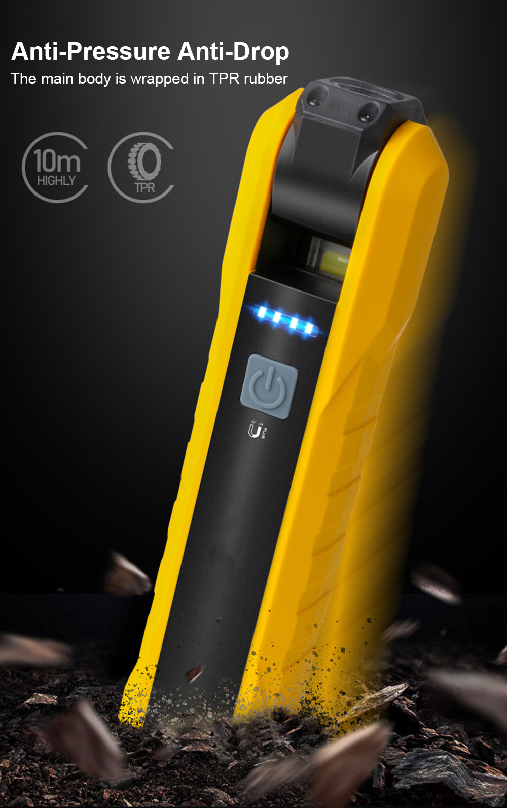 D2 懐中電灯 EDC マグネット付き作業灯ライト車 LED - Edc Car Carry のレビューと価格