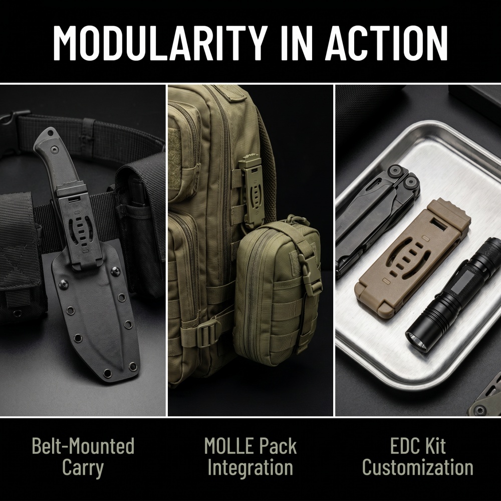 DIYカイデックスホルスターMOLLEバッククリップナイフシ - Edc Carry Holster のレビューと価格