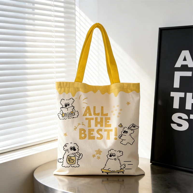 新しい漫画コミックプリントキャンバスバッグ女性用ショルダーハ - Edc Carry Bag のレビューと価格