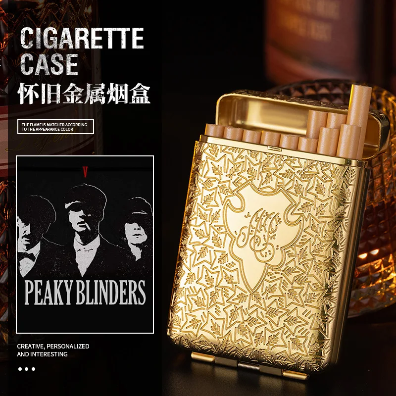 ヴィンテージ彫刻シガレットケース、ピーキーブラインダーズケー - Lighter Insert Zippo のレビューと価格