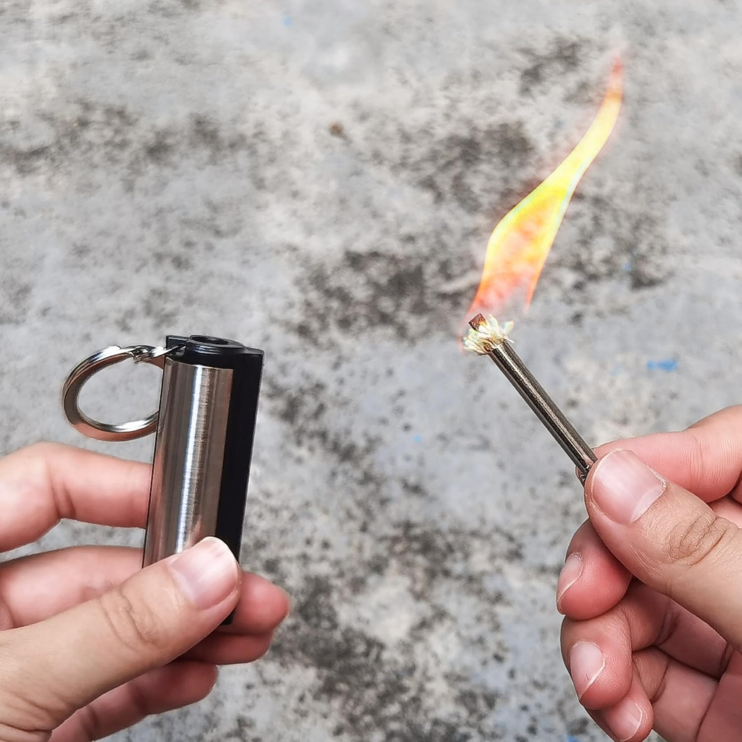 1-5 パックマグネシウムフリントセット、屋外サバイバル用防 - Ferro Rod Striker のレビューと価格