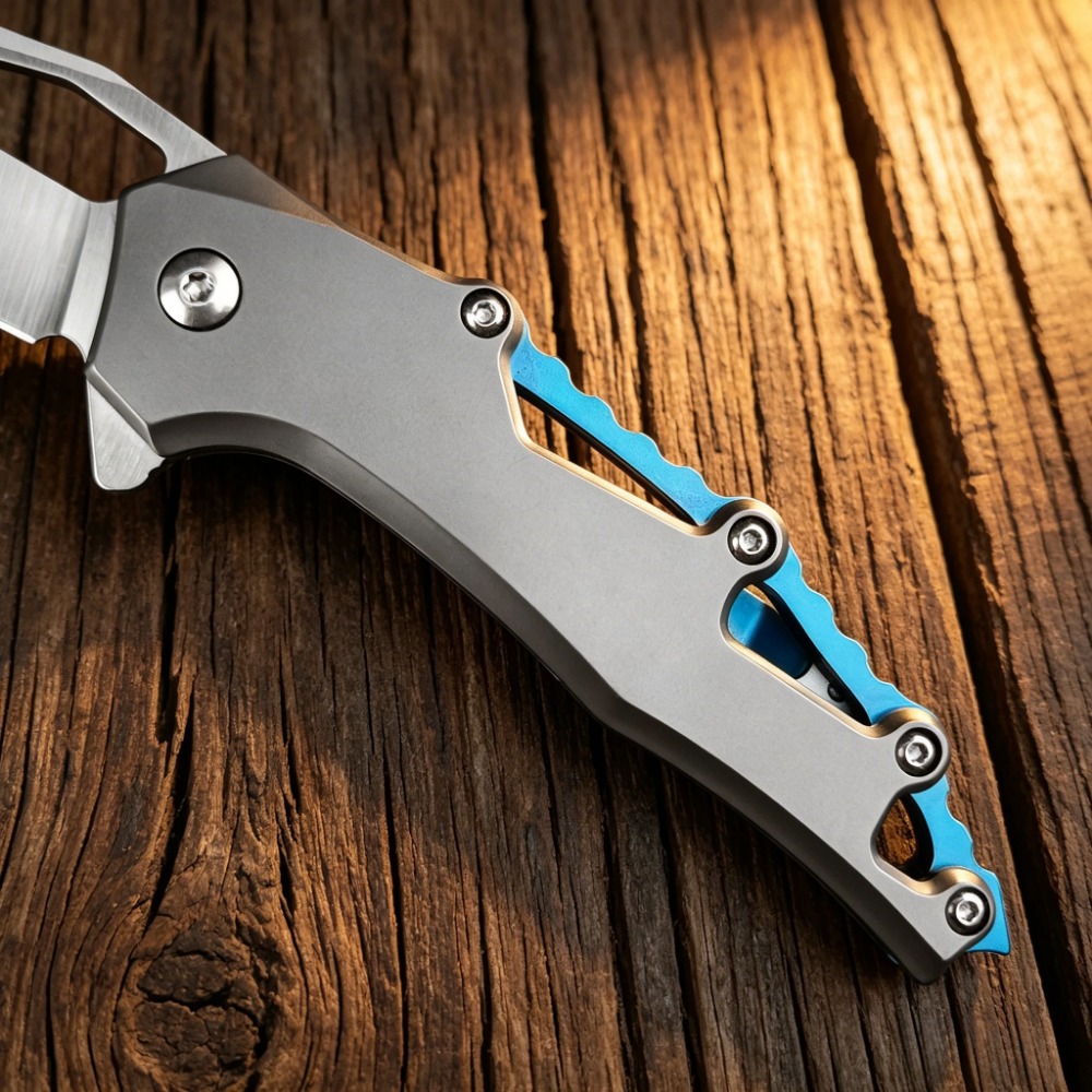 コンパクトなEDC折りたたみナイフ、D2鋼の刃、T6アルミニ - Everyday Carry (Edc) Knife のレビューと価格