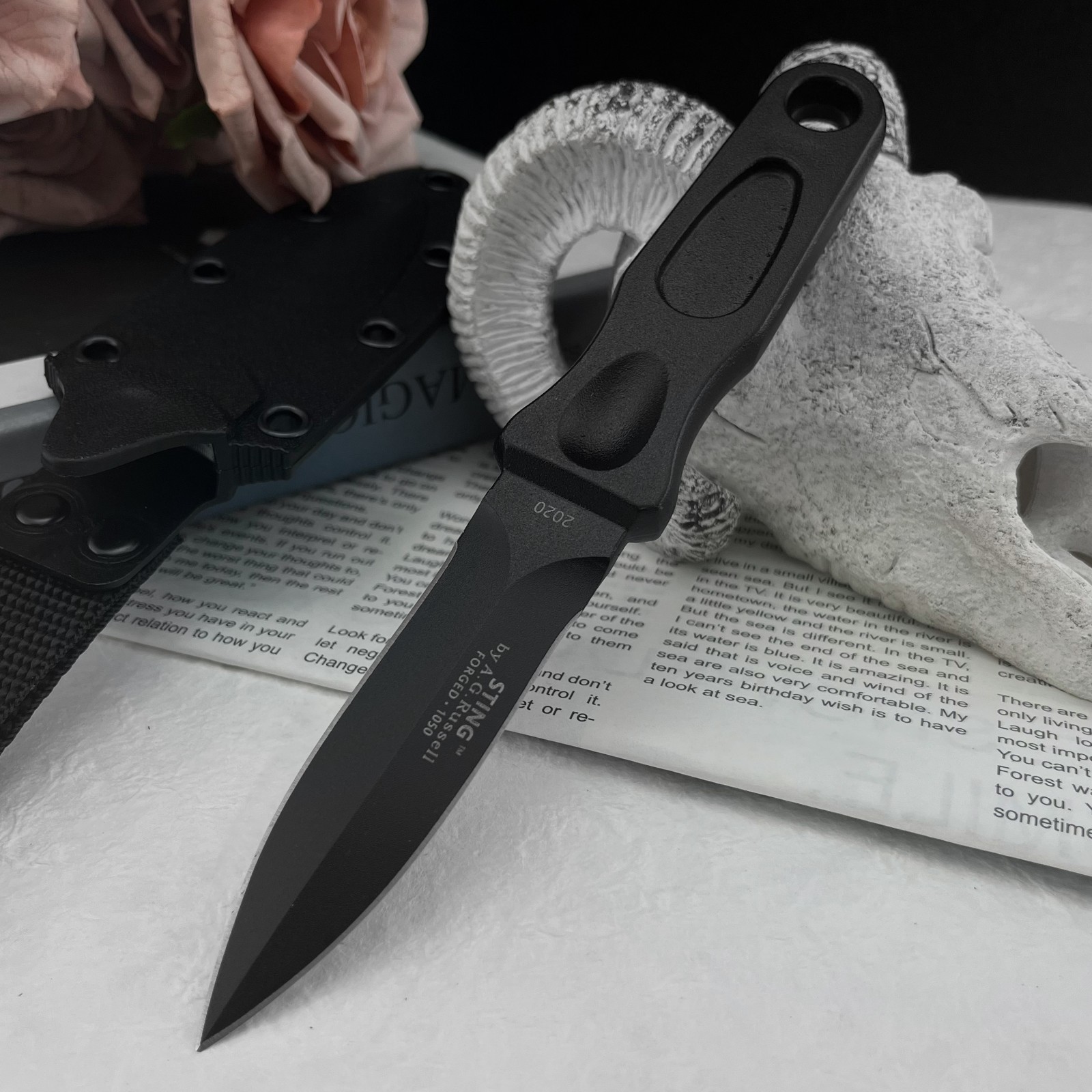 多機能固定刃ナイフ 8Cr13MoV鋼 アウトドアキャンプ用 - Edc Carry Fixed Blade のレビューと価格