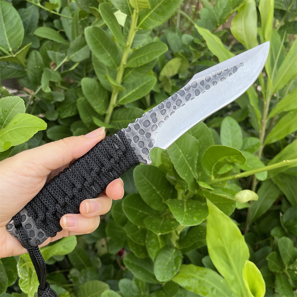 鍛造8cr13movブレードポケットナイフアウトドアフィール - Edc Carry Fixed Blade のレビューと価格