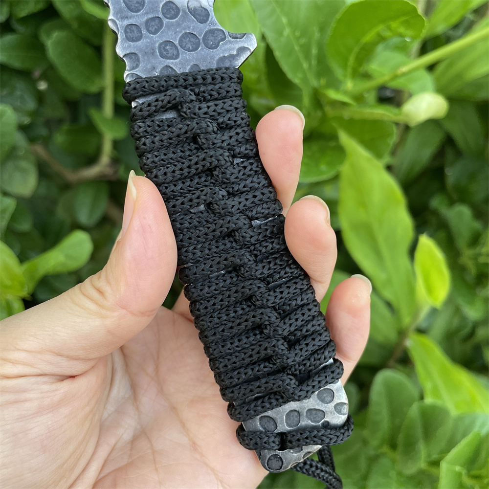 鍛造8cr13movブレードポケットナイフアウトドアフィール - Edc Carry Fixed Blade のレビューと価格