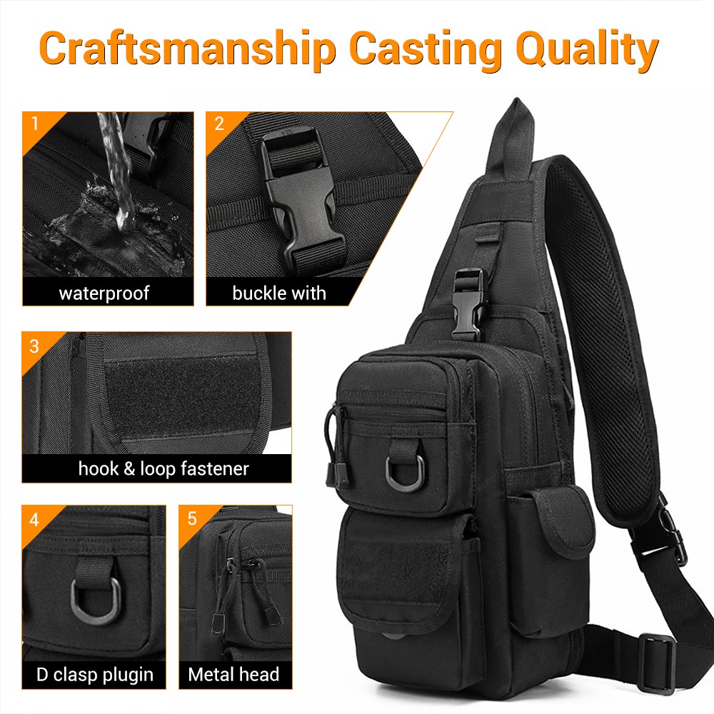 戦術ピストルバッグ隠しキャリーガンバッグクロスボディスリング - Edc Concealed Carry Sling Bag のレビューと価格