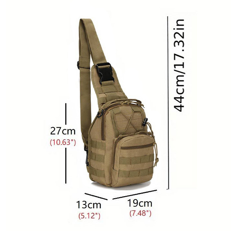 チェストバッグ戦術スリングバッグクロスボディバッグ屋外ミリタ - Edc Carry Bag のレビューと価格