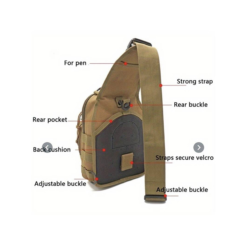 チェストバッグ戦術スリングバッグクロスボディバッグ屋外ミリタ - Edc Carry Bag のレビューと価格